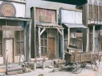 Ghost Town  Facade with Buckboard